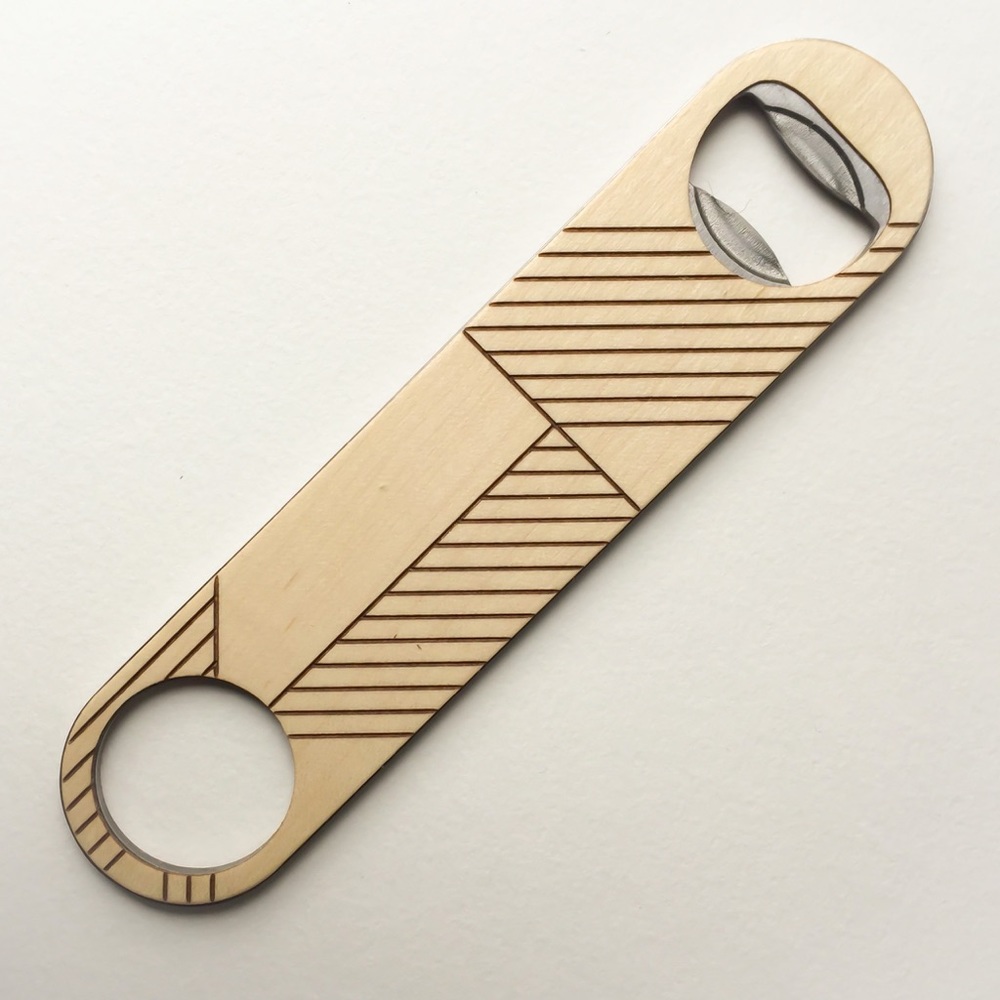 Deco Wood Bottle Opener